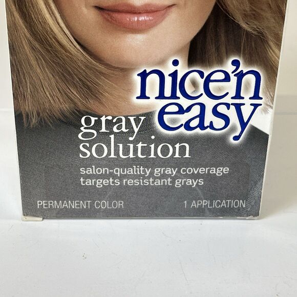 Clairol Gray Solution Nice'n Easy, 100% Coverage, #  8G Med. Golden Blonde (1)‎ - Picture 4 of 11